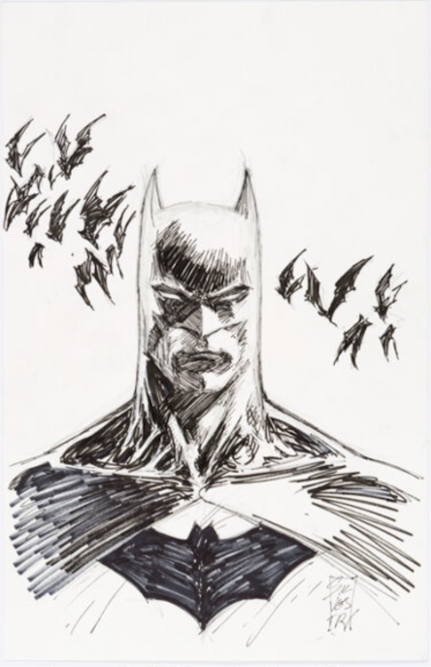 Batman Illustration by Marc Silvestri sold for $1,200. Click here to get your original art appraised.