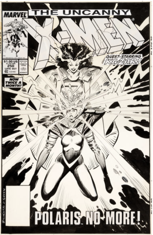 The Uncanny X-Men #250 Cover Art by Marc Silvestri sold for $31,200. Click here to get your original art appraised.