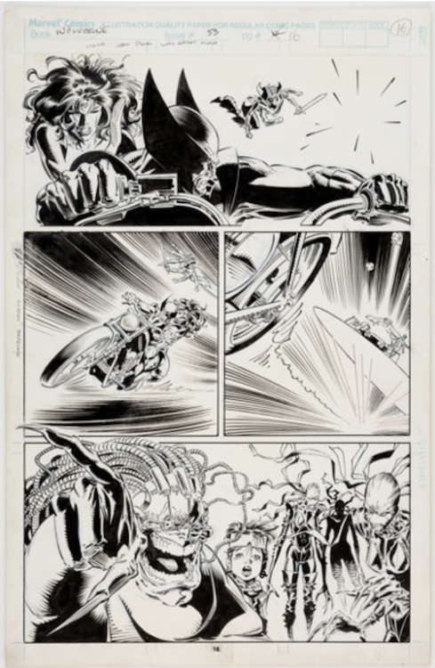 Wolverine #53 Page 16 by Marc Silvestri sold for $1,500. Click here to get your original art appraised.