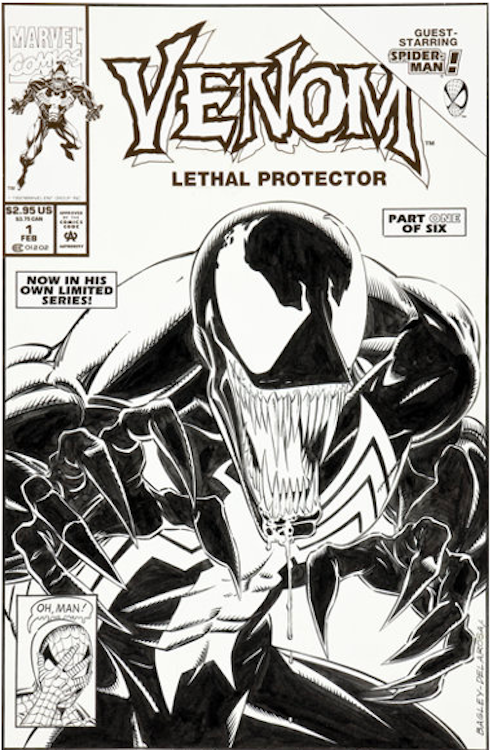 Venom #1 Cover Art by Mark Bagley sold for $28,680. Click here to get your original art appraised.