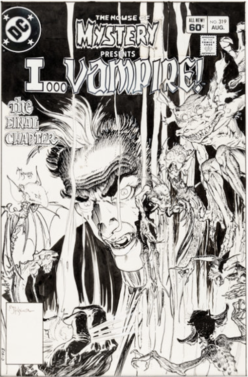 The House of Mystery #319 Cover Art by Michael Kaluta sold for $9,600. Click here to get your original art appraised.