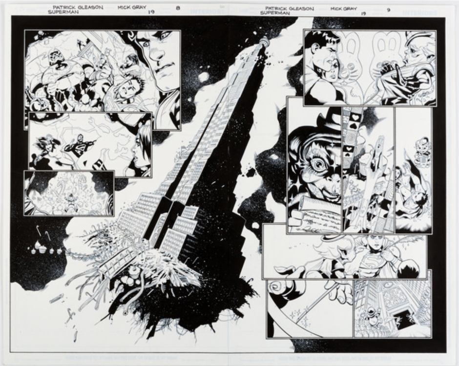 Superman #19 Page 8-9 by Mick Gray sold for $290. Click here to get your original art appraised.