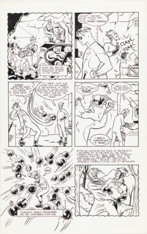 Madman Adventures #1 Page 27 by Mike Allred sold for $960. Click here to get your original art appraised.