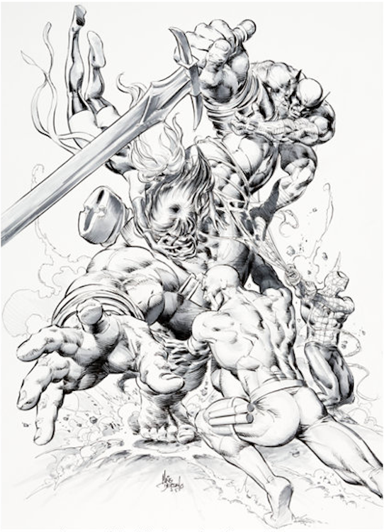 New Avengers #23 Cover Art by Mike Deodato sold for $2,640. Click here to get your original art appraised.