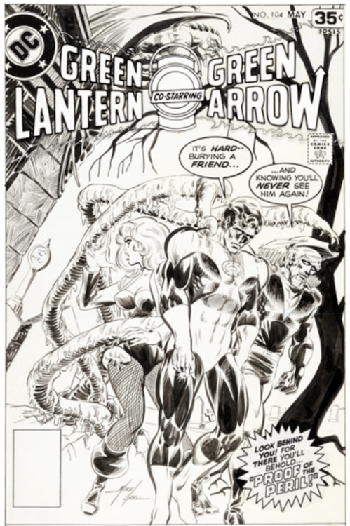 Green Lantern/Green Arrow #104 Cover Art by Mike Grell sold for $11,400. Click here to get your original art appraised.