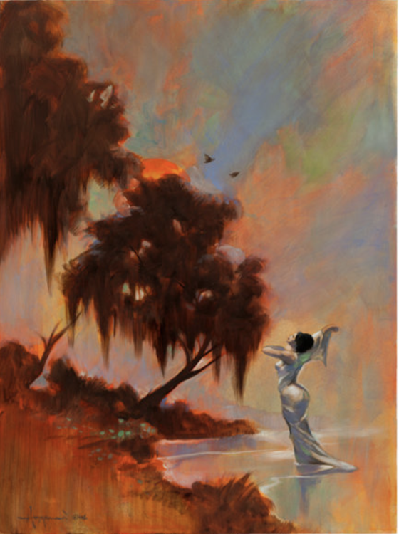 Autumnal Twilight Painting by Mike Hoffman sold for $1,315. Click here to get your original art appraised.
