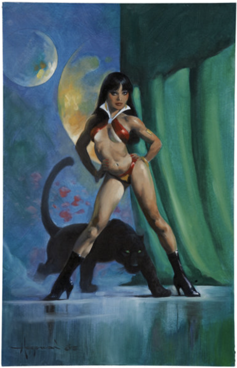 Vampirella Painting by Mike Hoffman sold for $1,195. Click here to get your original art appraised.