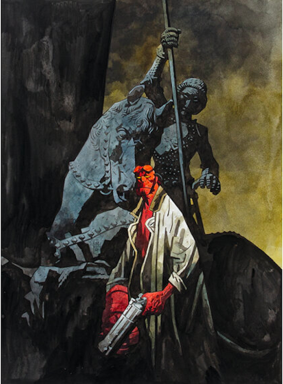 Hellboy Illustration by Mike Mignola sold for $15,600. Click here to get your original art appraised.