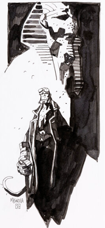 Hellboy Illustration by Mike Mignoal sold for $7,800. Click here to get your original art appraised.
