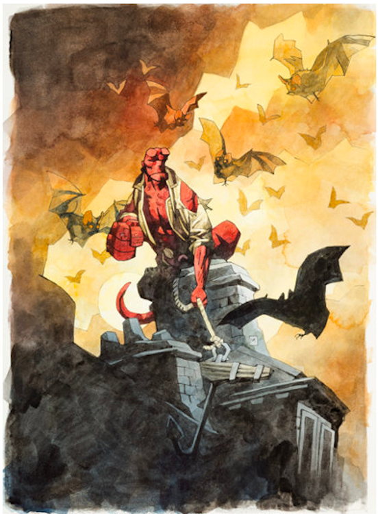 Hellboy Oddest Job Cover Art by Mike Mignola sold for $36,000. Click here to get your original art appraised.