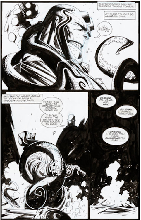 Hellboy: Seed of Destruction #2 Page 23 by Mike Mignola sold for $11,950. Click here to get your original art appraised.