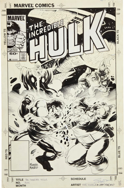 The Incredible Hulk #304 Cover Art by Mike Mignola sold for $5,675. Click here to get your original art appraised.