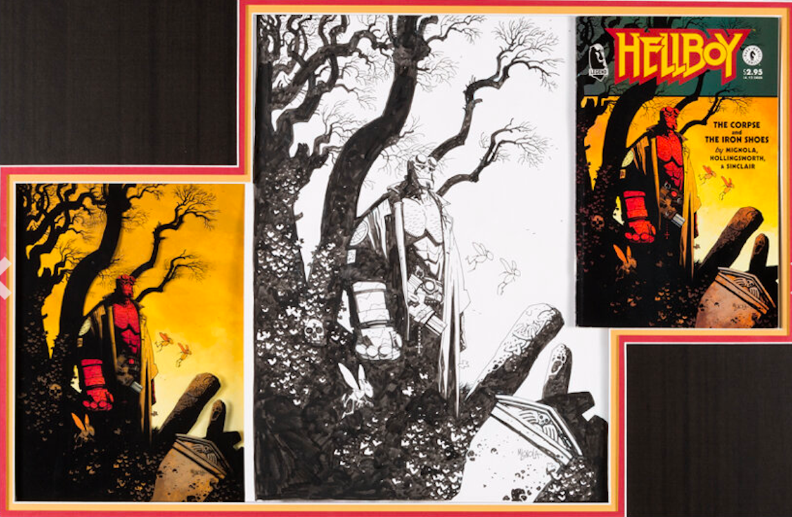 The Corpse and the Iron Shoes by Mike Mignola sold for $55,200. Click here to get your original art appraised.