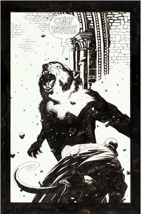 Hellboy: The Wolves of St. August #1 Page 29 by Mike Mignola sold for $19,200. Click here to get your original art appraised.