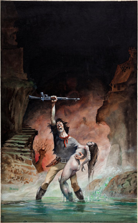 Fugue for a Darkening Island Paperback Cover Art by Mike Ploog sold for $2,390. Click here to get your original art appraised.