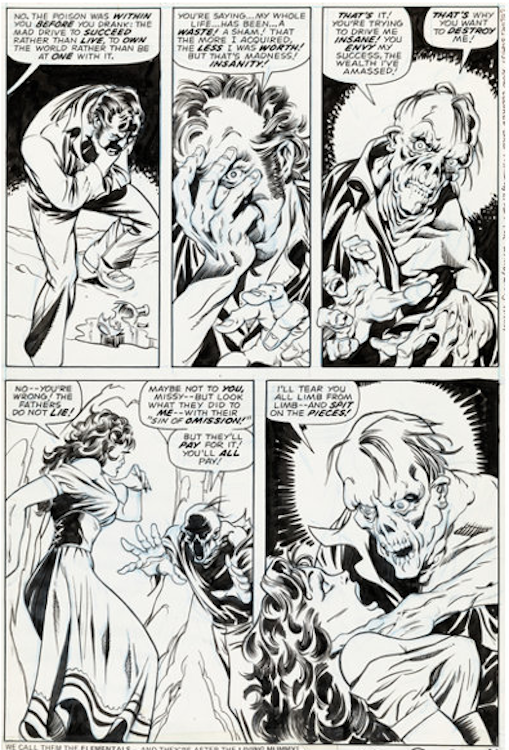 Man-Thing #8 Page 14 by Mike Ploog sold for $2,160. Click here to get your original art appraised.