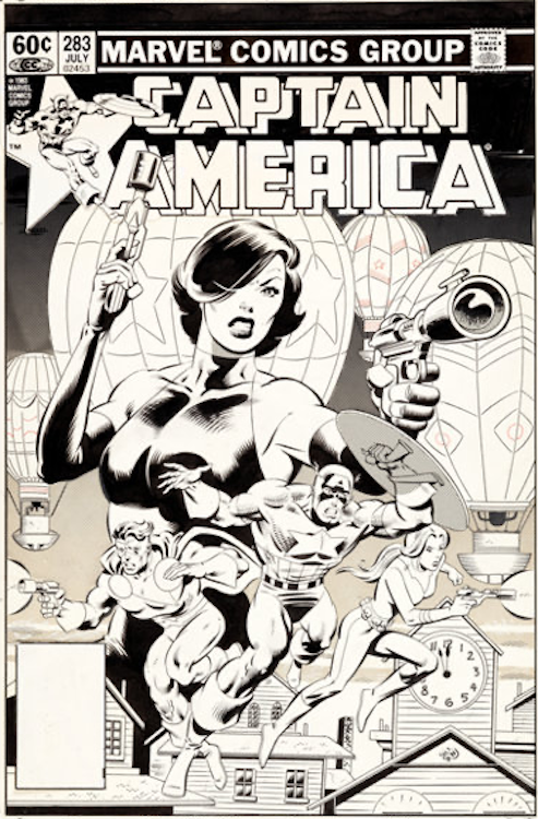 Captain America #283 Cover Art by Mike Zeck sold for $11,950. Click here to get your original art appraised.