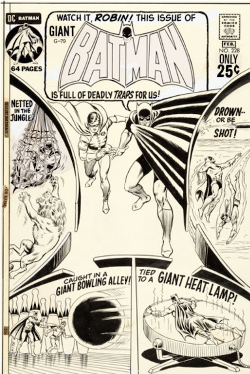 Batman #228 Cover Art by Murphy Anderson sold for $45,600. Click here to get your original art appraised.