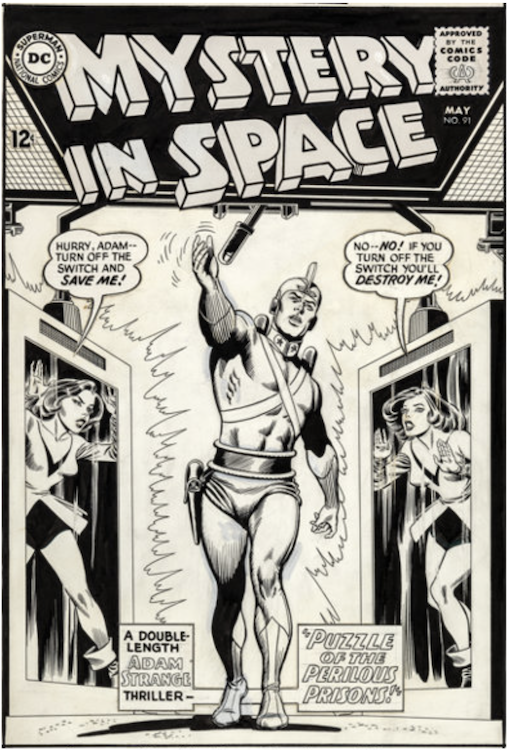 Mystery in Space #91 Cover Art by Murphy Anderson sold for $40,630. Click here to get your original art appraised.