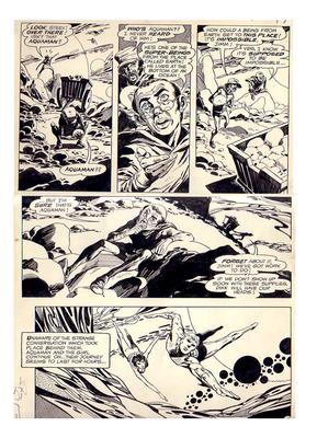 Neal Adams and Jim Aparo Aquaman Original Art