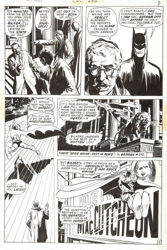 Batman #244 page 3 original artwork by Neal Adams. Click to see value of Adams art