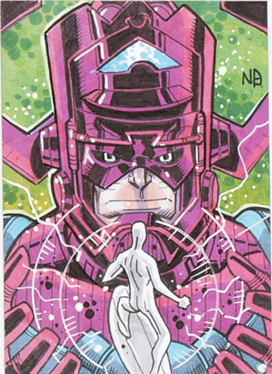 Galactus Illustration by Nick Bradshaw sold for $145. Click here to get your original art appraised.