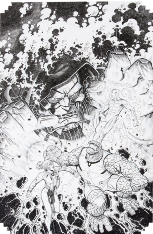 Marvel Two-in-One #5 Cover Art by Nick Bradshaw sold for $1,320. Click here to get your original art appraised.