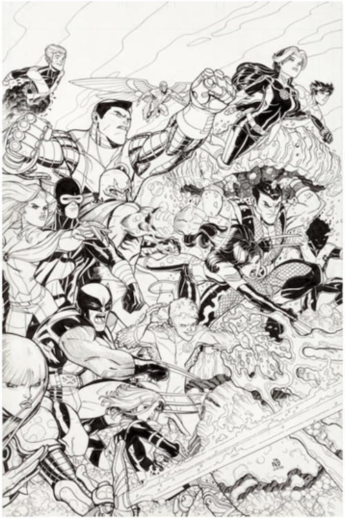 X-Men: To Serve and Protect #1 Cover Art by Nick Bradshaw sold for $1555. Click here to get your original art appraised.