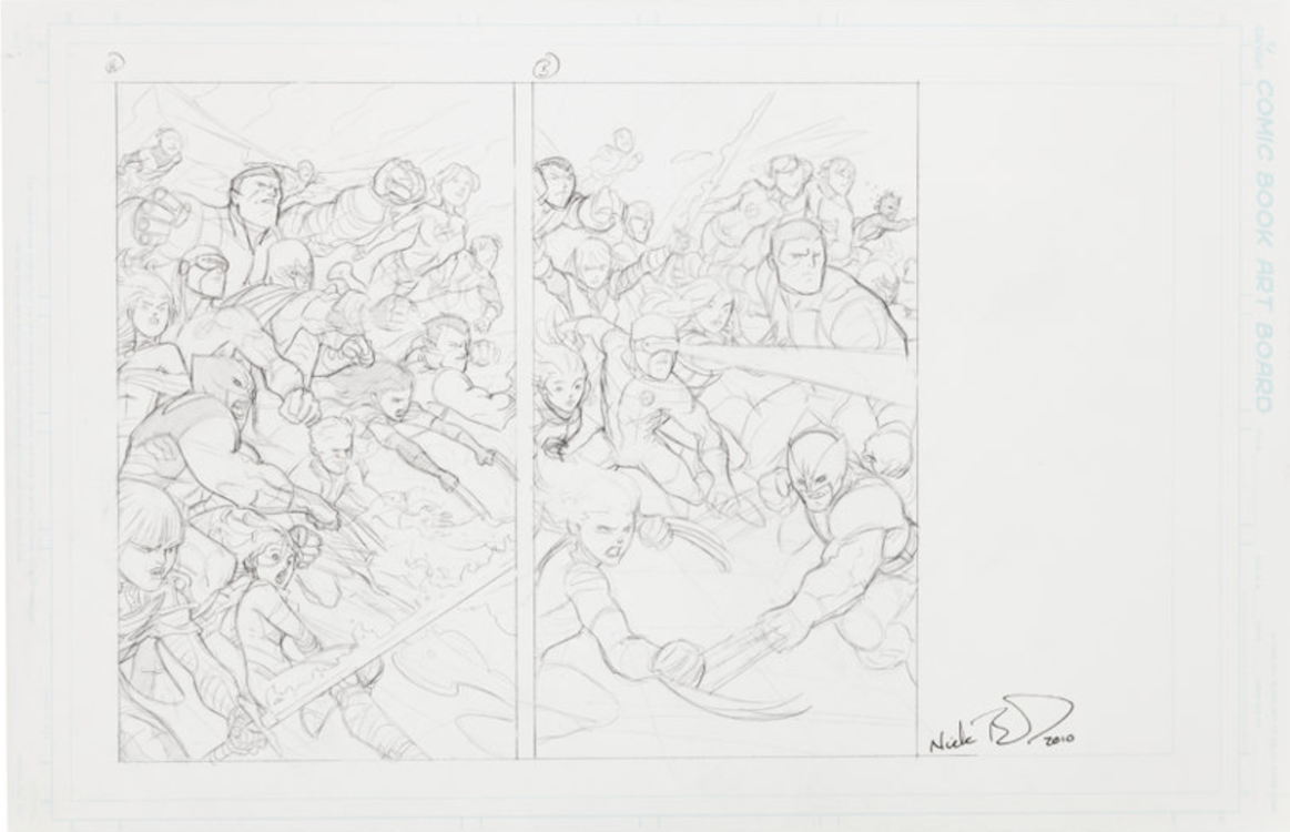 X-Men: To Serve and Protect #1 Preliminary Cover Art by Nick Bradshaw sold for $180. Click here to get your original art appraised.