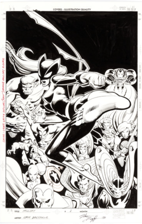 Hellcat #1 Cover Art by Norm Breyfogle sold for $4,080. Click here to get your original art appraised.