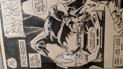 Original Art Batman #344 Title Splash