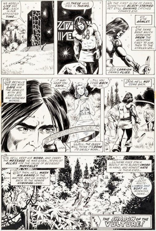 Conan the Barbarian #21 Page 20 by P. Craig Russell sold for $6,000. Click here to get your original art appraised.