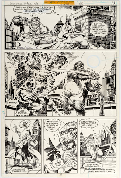Detective Comics #482 Page 15 by P. Craig Russell sold for $2,880. Click here to get your original art appraised.