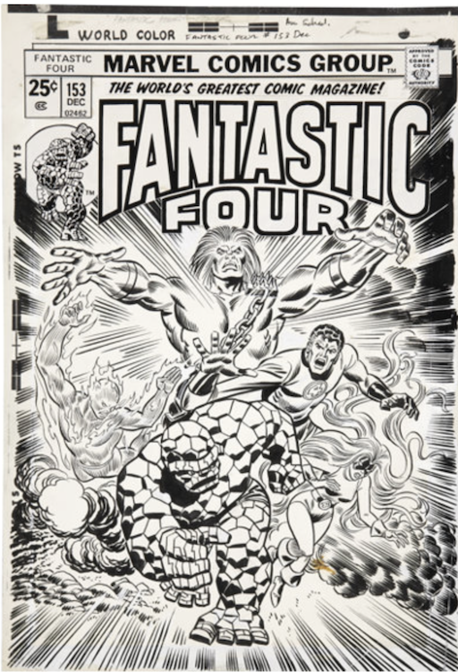 Fantastic Four #153 Cover Art by Rich Buckler sold for $9,560. Click here to get your original art appraised.