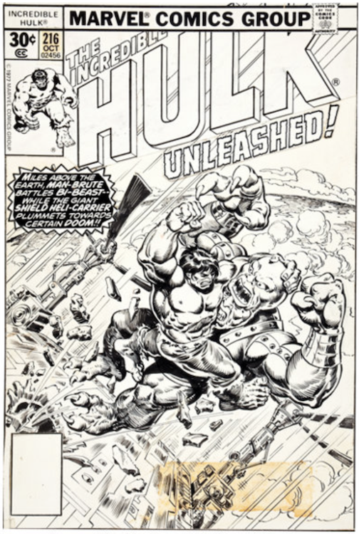 The Incredible Hulk #216 Cover Art by Rich Buckler sold for $17,925. Click here to get your original art appraised.