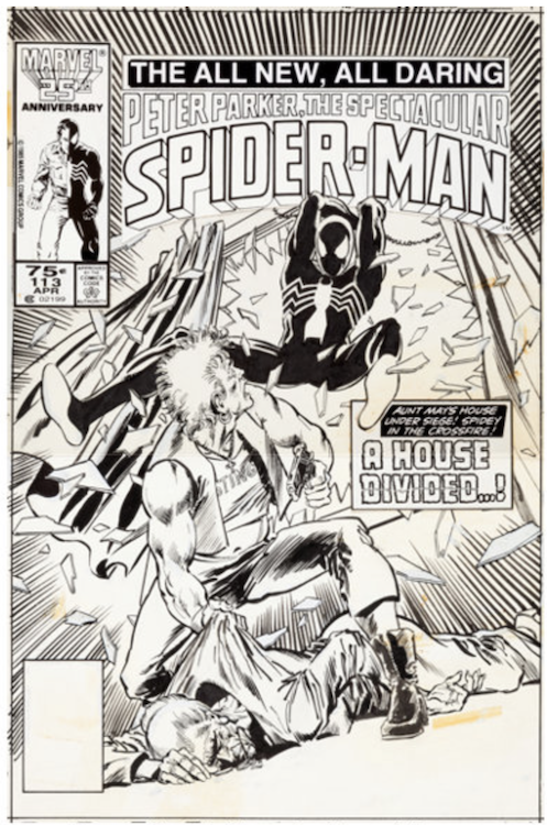 Spectacular Spider-Man #113 Cover Art by Rich Buckler sold for $8,960. Click here to get your original art appraised.