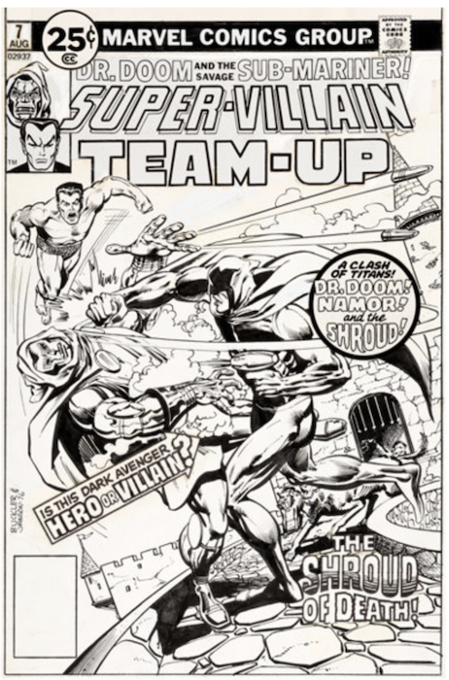 Super-Villain Team-Up #7 Cover Art by Rich Buckler sold for $12,600. Click here to get your original art appraised.