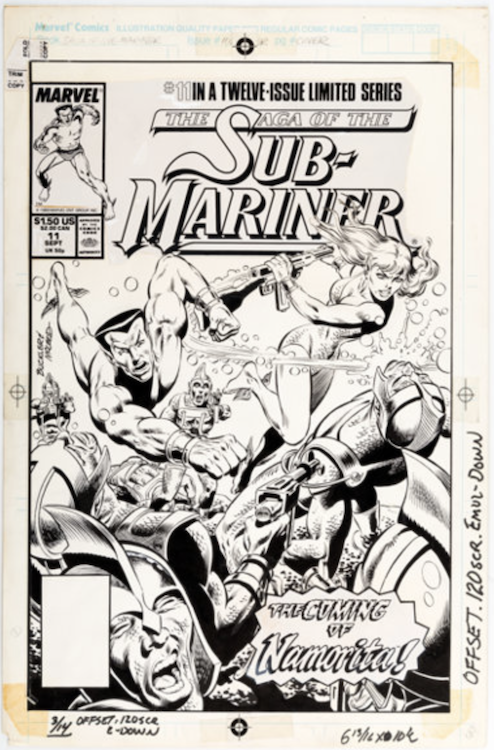 The Saga of the Sub-Mariner #11 Cover Art by Rich Buckler sold for $7,200. Click here to get your original art appraised.