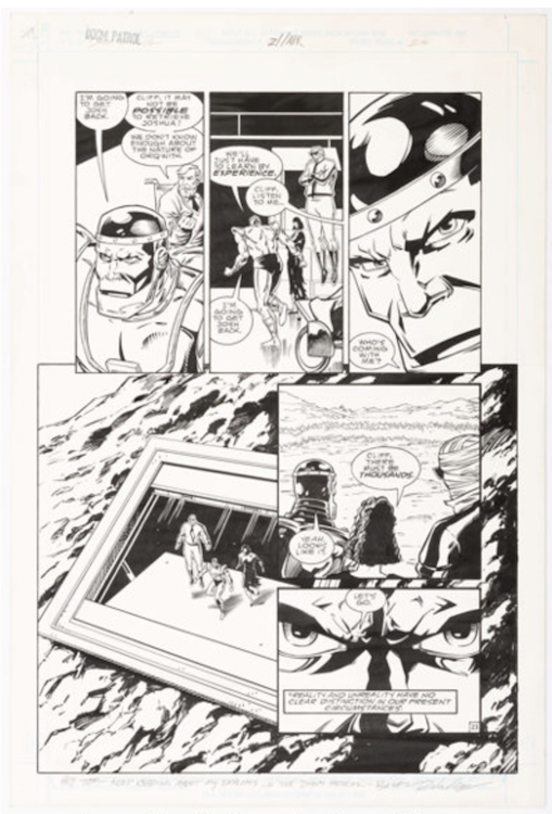 Doom Patrol #21 Page 23 by Richard Case sold for $460. Click here to get your original art appraised.