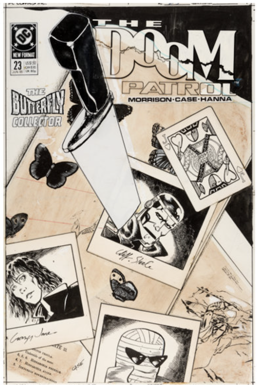 Doom Patrol #23 Cover Art by Richard Case sold for $520. Click here to get your original art appraised.