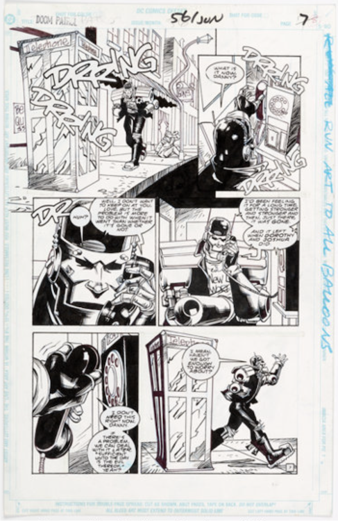 Doom Patrol #56 Page 7 by Richard Case sold for $530. Click here to get your original art appraised.