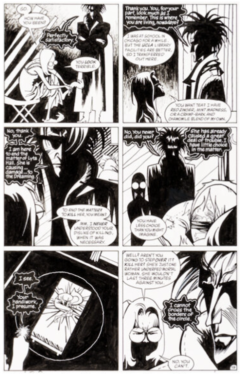 Sandman #65 Page 19 by Richard Case sold for $15,000. Click here to get your original art appraised.