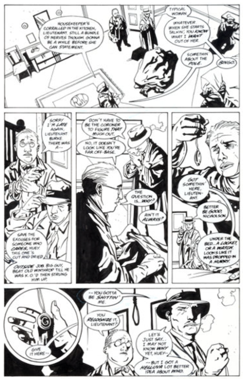 Sandman Mystery Theatre #48 Page 1 by Richard Case sold for $70. Click here to get your original art appraised.