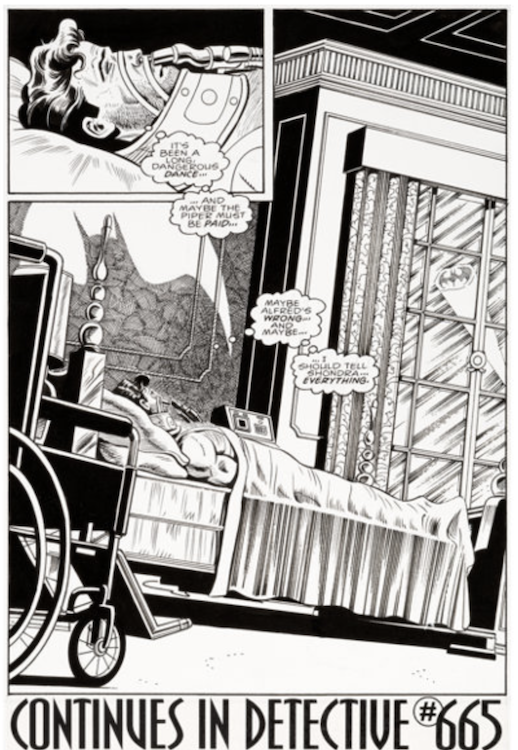 Batman #498 Page 22 by Rick Burchett sold for $1,195. Click here to get your original art appraised.