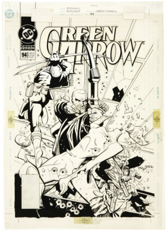 Green Arrow #94 Cover Art by Rick Burchett sold for $260. Click here to get your original art appraised.