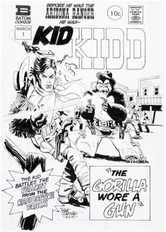 Kid Kidd #1 Cover Art by Rick Burchett sold for $200. Click here to get your original art appraised.