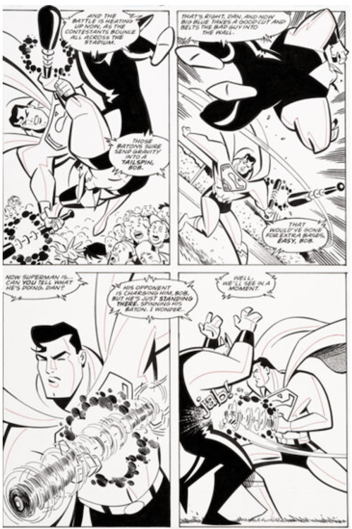 Superman Adventures #13 Page 10 by Rick Burchett sold for $410. Click here to get your original art appraised.