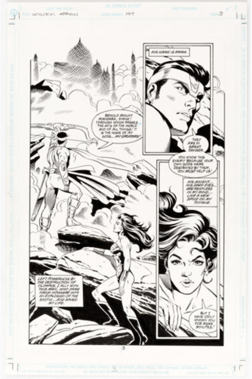 Wonder Woman #149 Page 3 by Rick Burchett sold for $530. Click here to get your original art appraised.