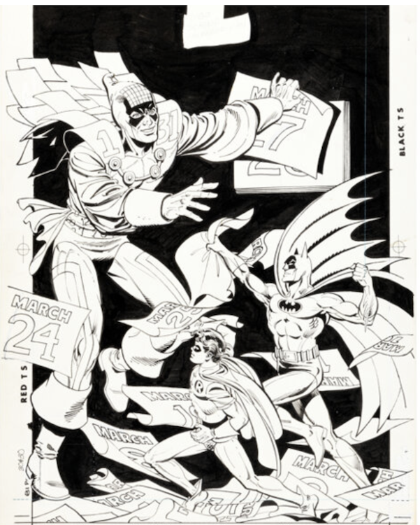 Batman #384 Cover Art by Rick Hoberg sold for $14,400. Click here to get your original art appraised.