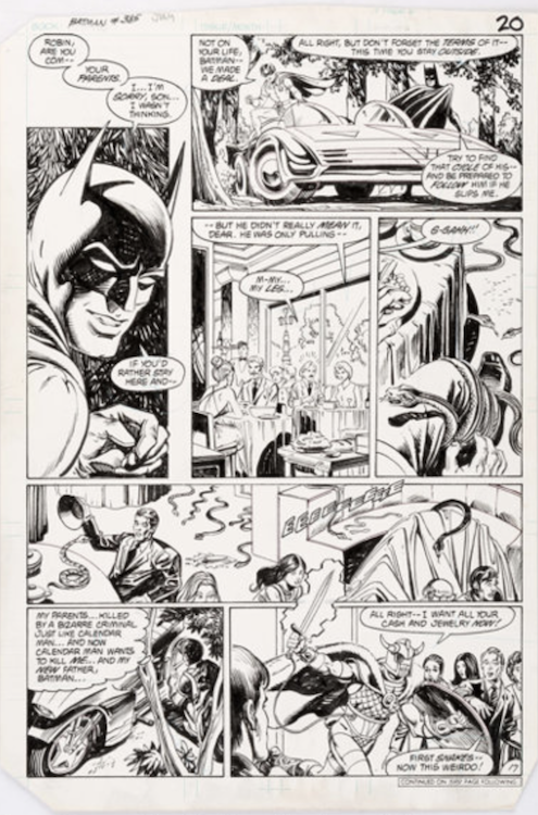 Batman #385 Partial Story Group of 3 by Rick Hoberg sold for $2,030. Click here to get your original art appraised.